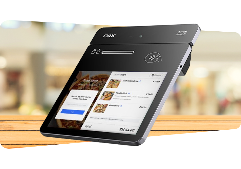 PAX A3700 countertop payment terminal